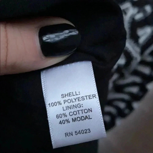 Banana Republic Petite Sheath Straight Lace Squiggle Black/White Dress 4P - Picture 8 of 10